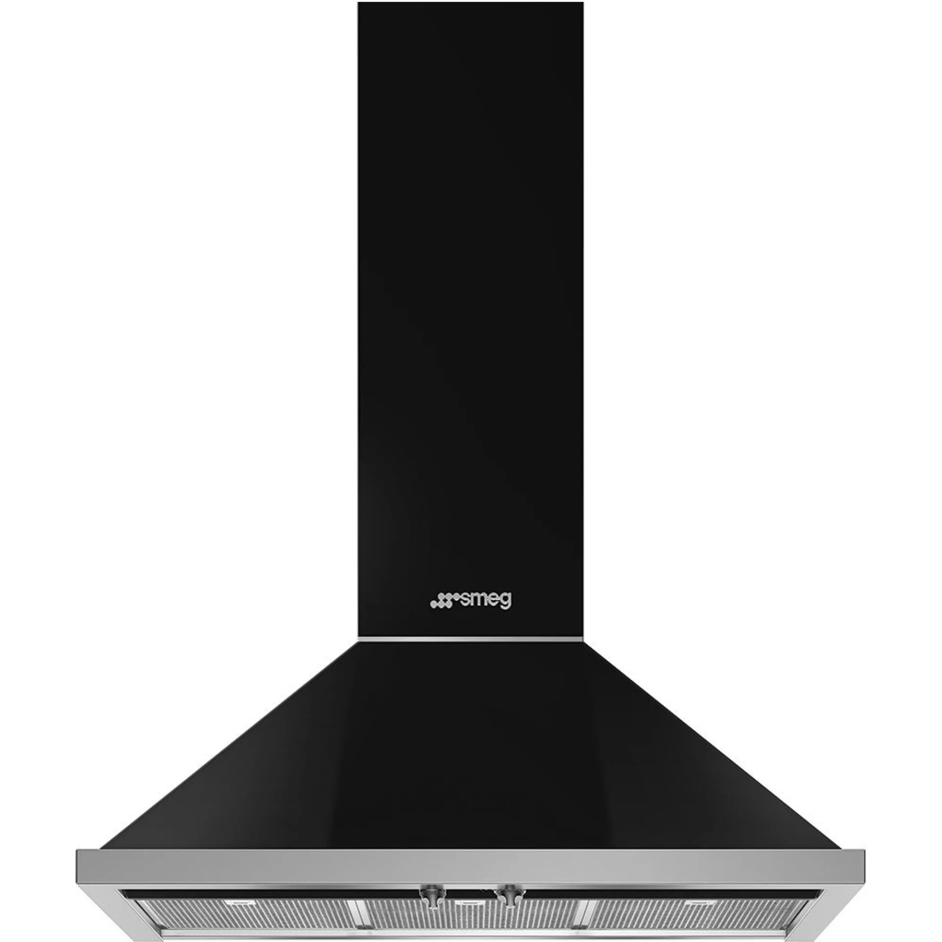Абсорбатор SMEG Portofino KPF9BL, 275W, А+, 781 м3/ч, 3 скорости, 3 филтъра, Антивъзвръщателен клапан, Инокс, LED, Черен