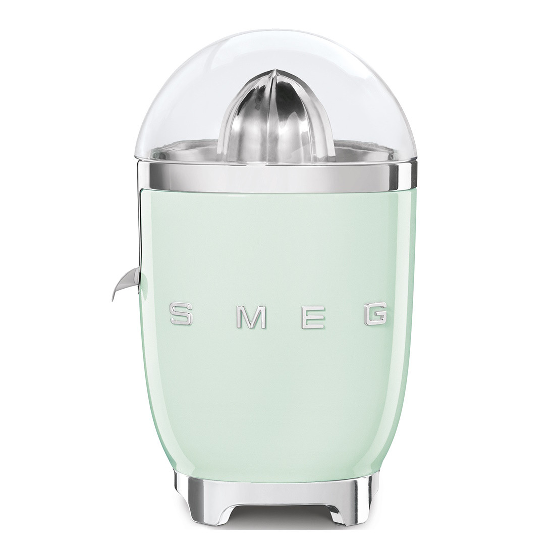 Електрическа цитрус преса Smeg CJF11PGEU, 70 W, Антикапкова система, Противоплъзгаща се основа, Пастелно зелен