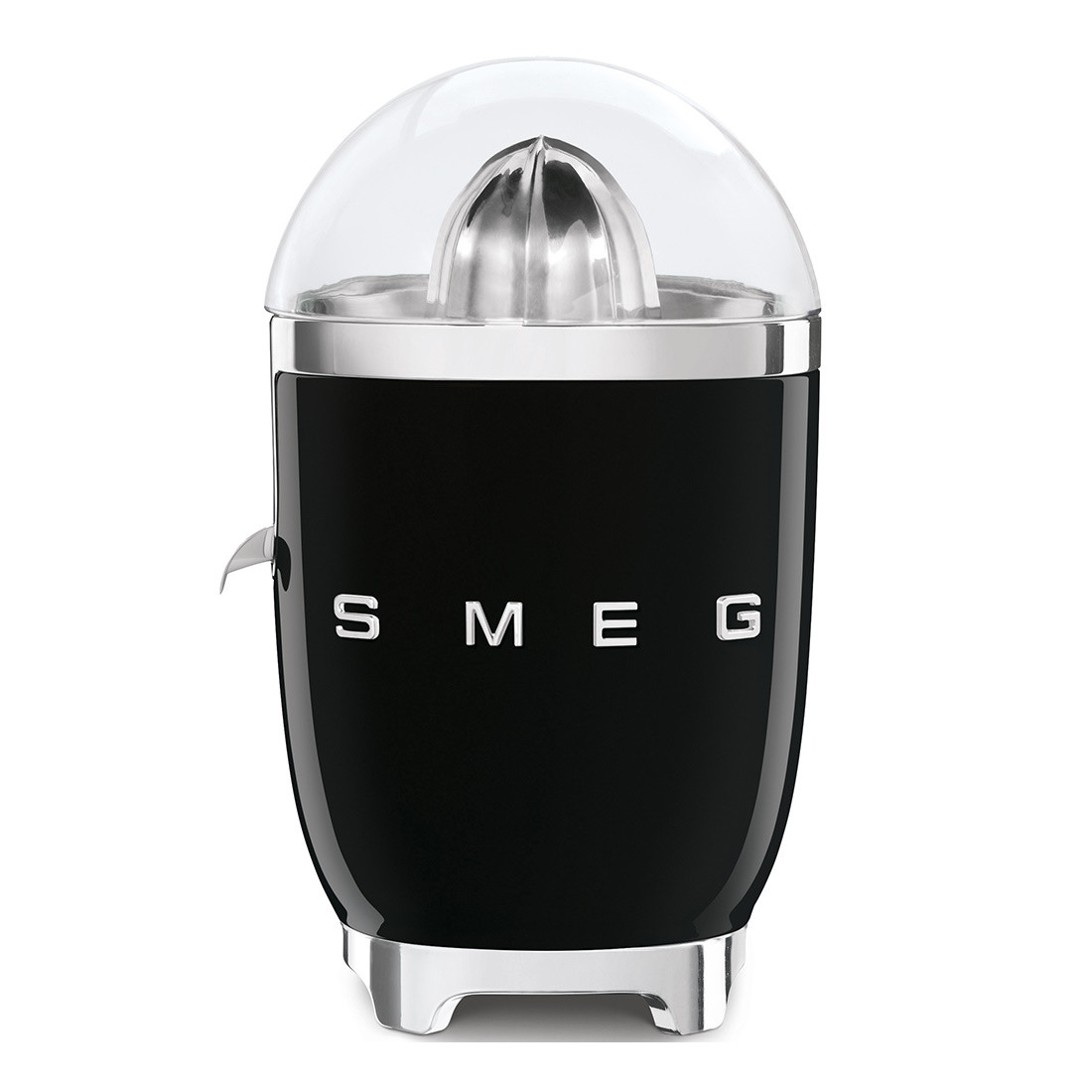 Електрическа цитрус преса Smeg CJF11BLEU, 70 W, Антикапкова система, Противоплъзгаща се основа, Черен