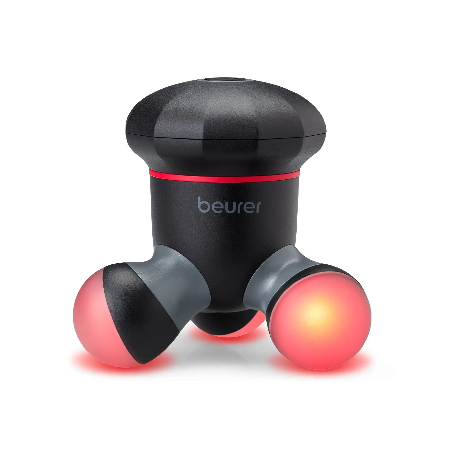 Мини масажор Beurer MG 18, LED осветление, Цяло тяло, Миещи се части, Черен