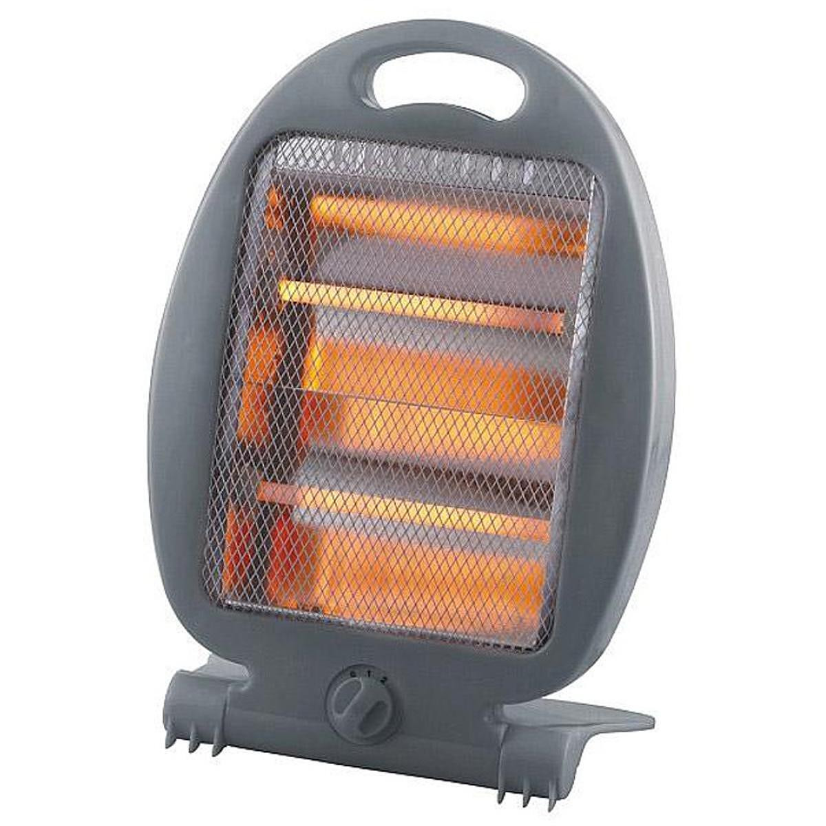 Кварцова печка Elite QH-401DG, 800W, 2 степени, Защита при наклон/падане, Дръжка, Тъмносив