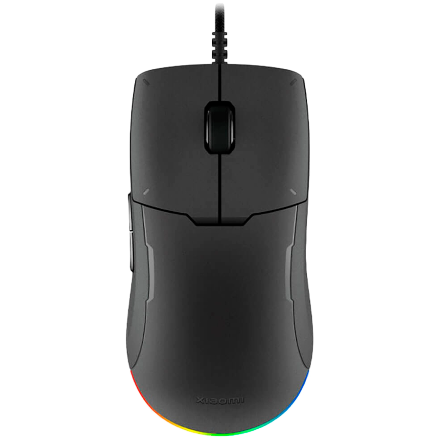 Геймърска мишка Xiaomi BHR8869GL, 6200 DPI, 5 бутона, USB, RGB подсветка, Черен