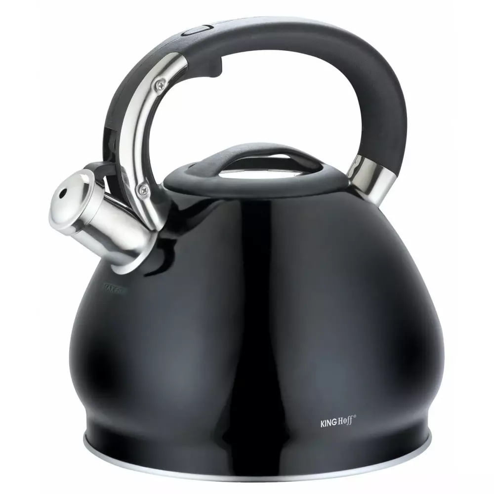 Чайник Kinghoff KH 1221, 3.4 л, Свирещ, Индукция, Черен