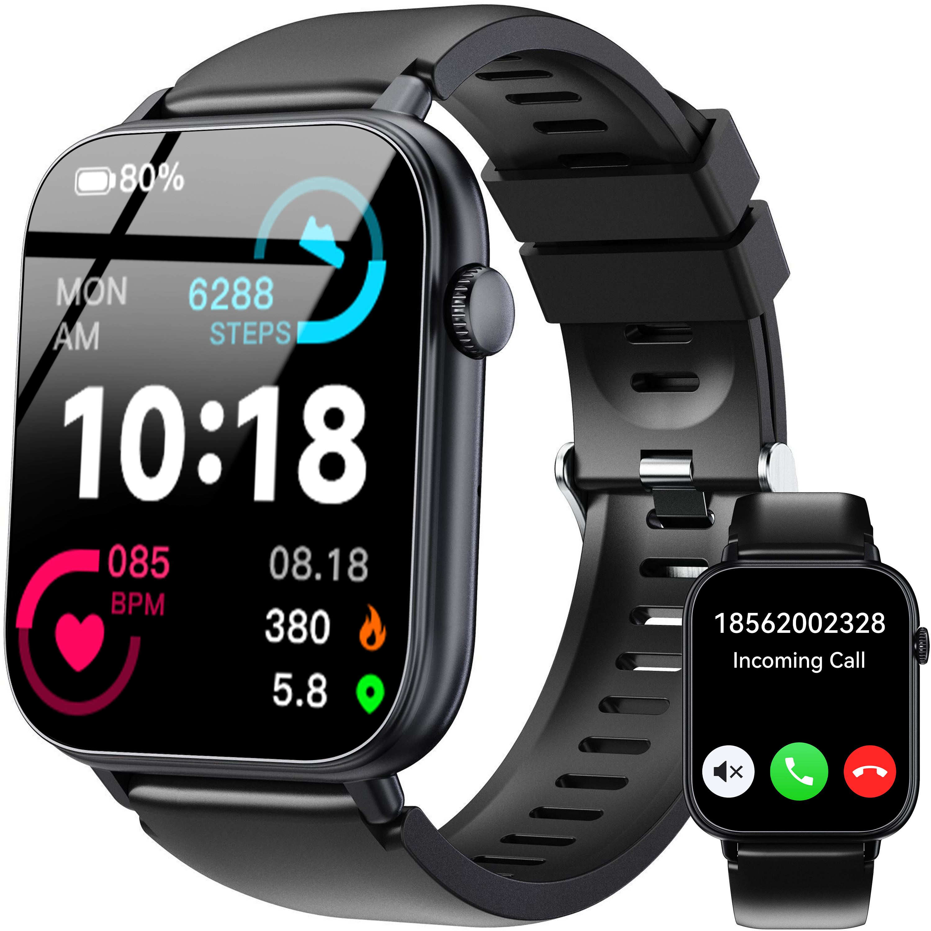 Oukitel Smart Watch V3 1.39"HD,300mAh Black