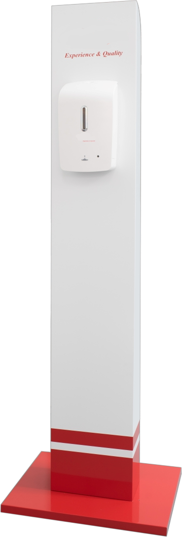 Стойка с диспенсър автоматичен пенообразуващ (HMI® MODULAR Touch-FREE Soap) с регулиране на дозирането за сапуни, шампоани, дезинфектанти. ...