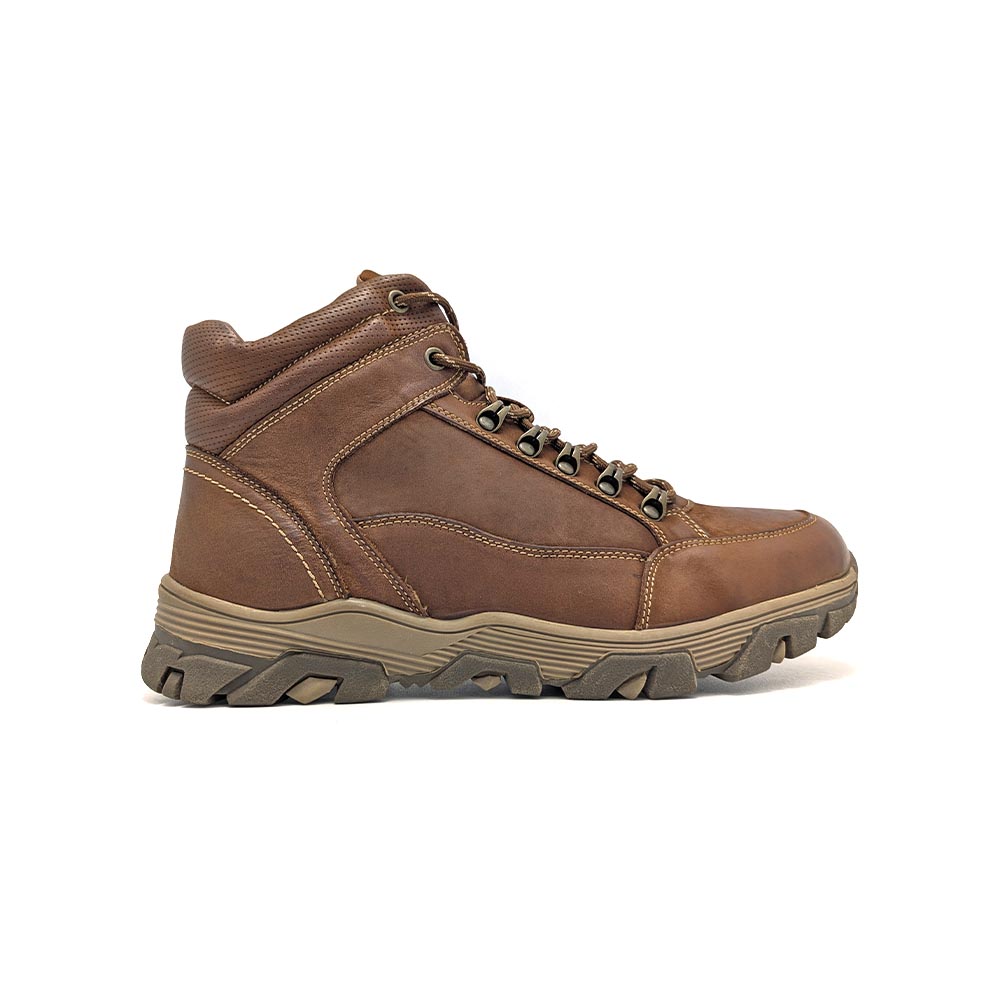 Мъжки боти от естествена кожа и вълна Volcan Rough Brown