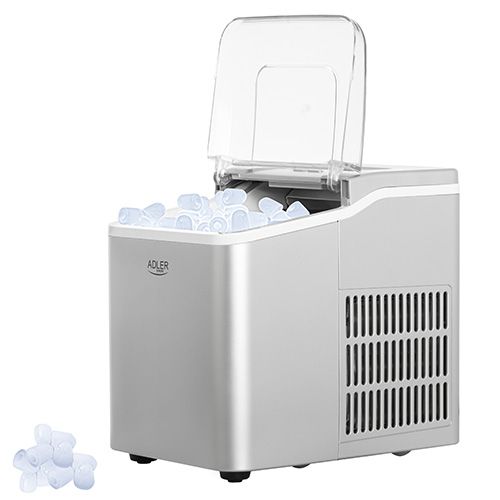 Ледогенератор Adler AD-8086, 100 W, 12кг/24 часа, 1.5L, Сребрист