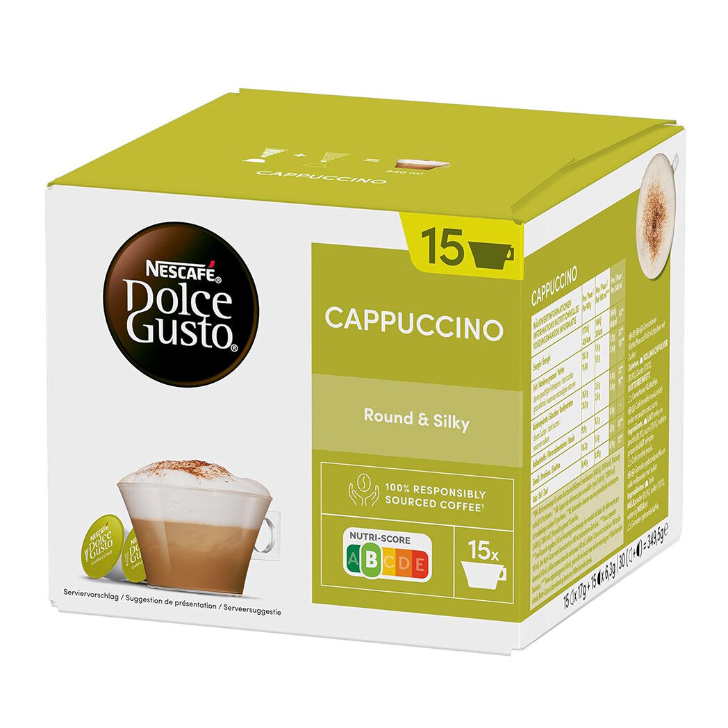Кафе капсули Nescafé Dolce Gusto Cappuccino, 15 напитки, Интензитет 5