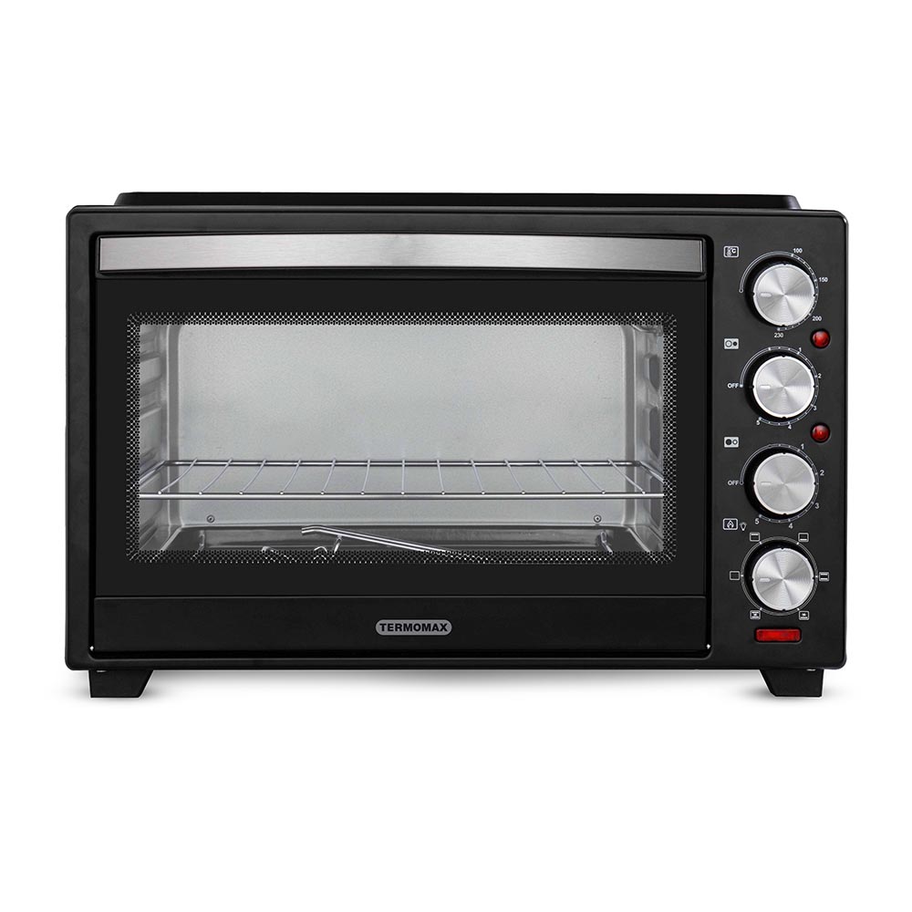 Малка готварска печка TERMOMAX TXC366CLI, 3500W, 36Л, До 230C, Стъклокерамични котлони, Черен