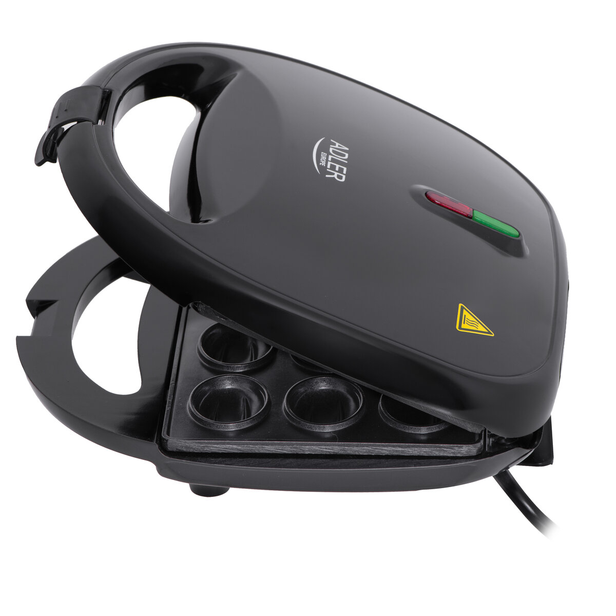 Уред за сладки орехчета Adler AD-3071, 1200W, 12 половинки, Незалепващо покритие, Черен