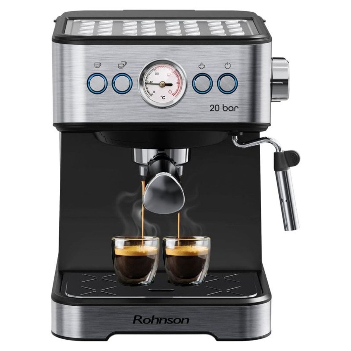 Еспресо машина Rohnson R-98034, 850W, 20 бара, 1.8 л