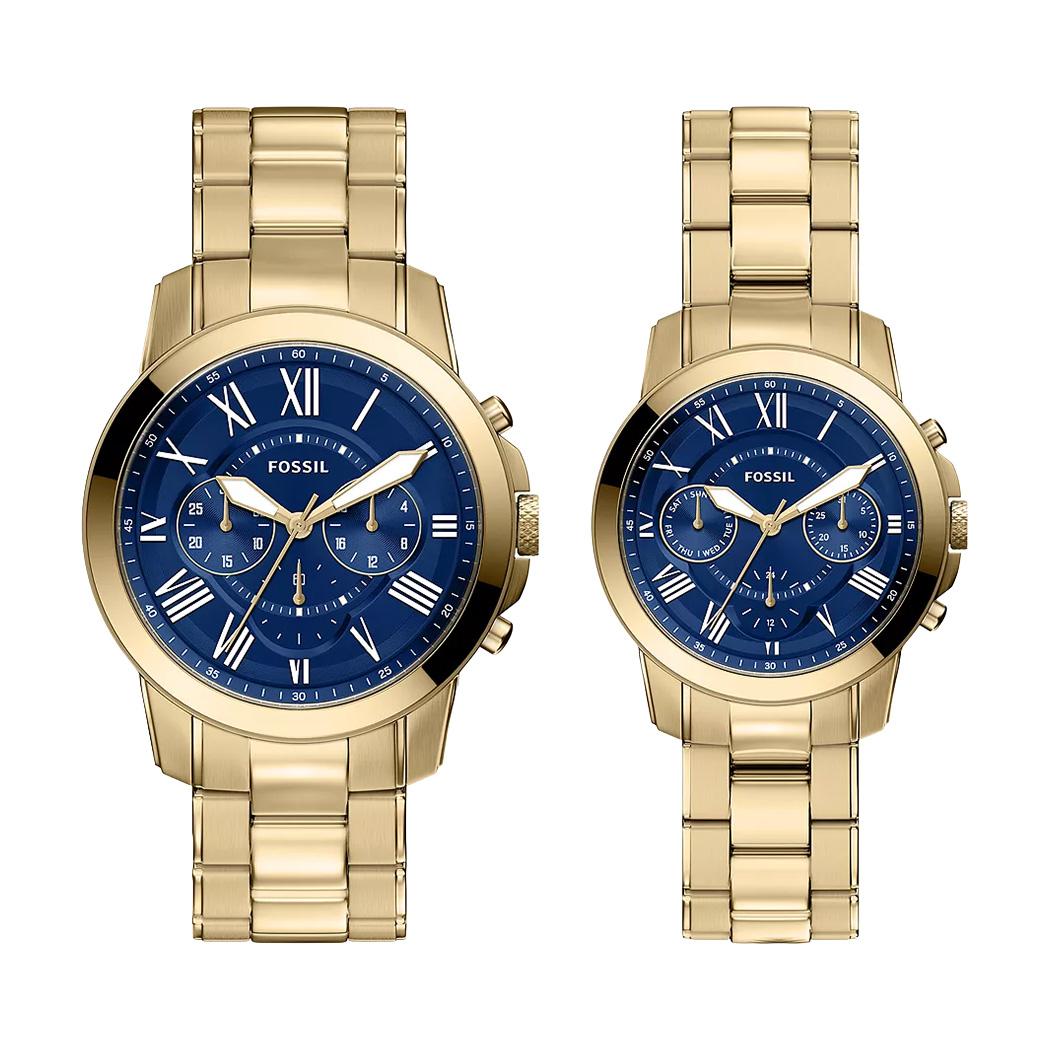 Комплект часовници за двойки Fossil Grant FS6200SET