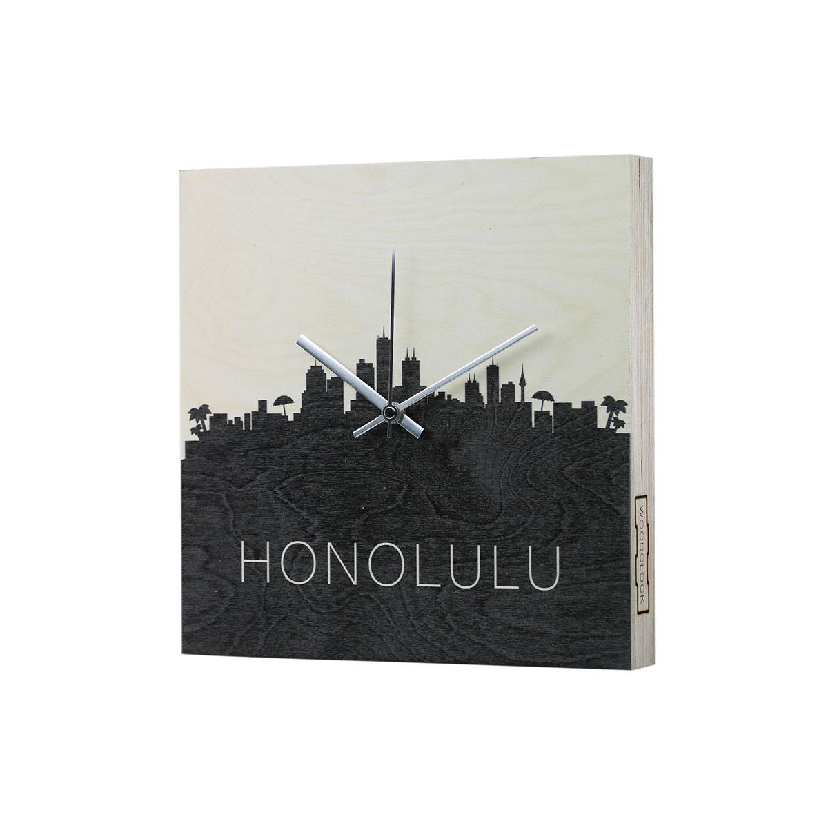 Стенен часовник S.T.A.M.P.S Woodclock Timezone Honolulu 105632