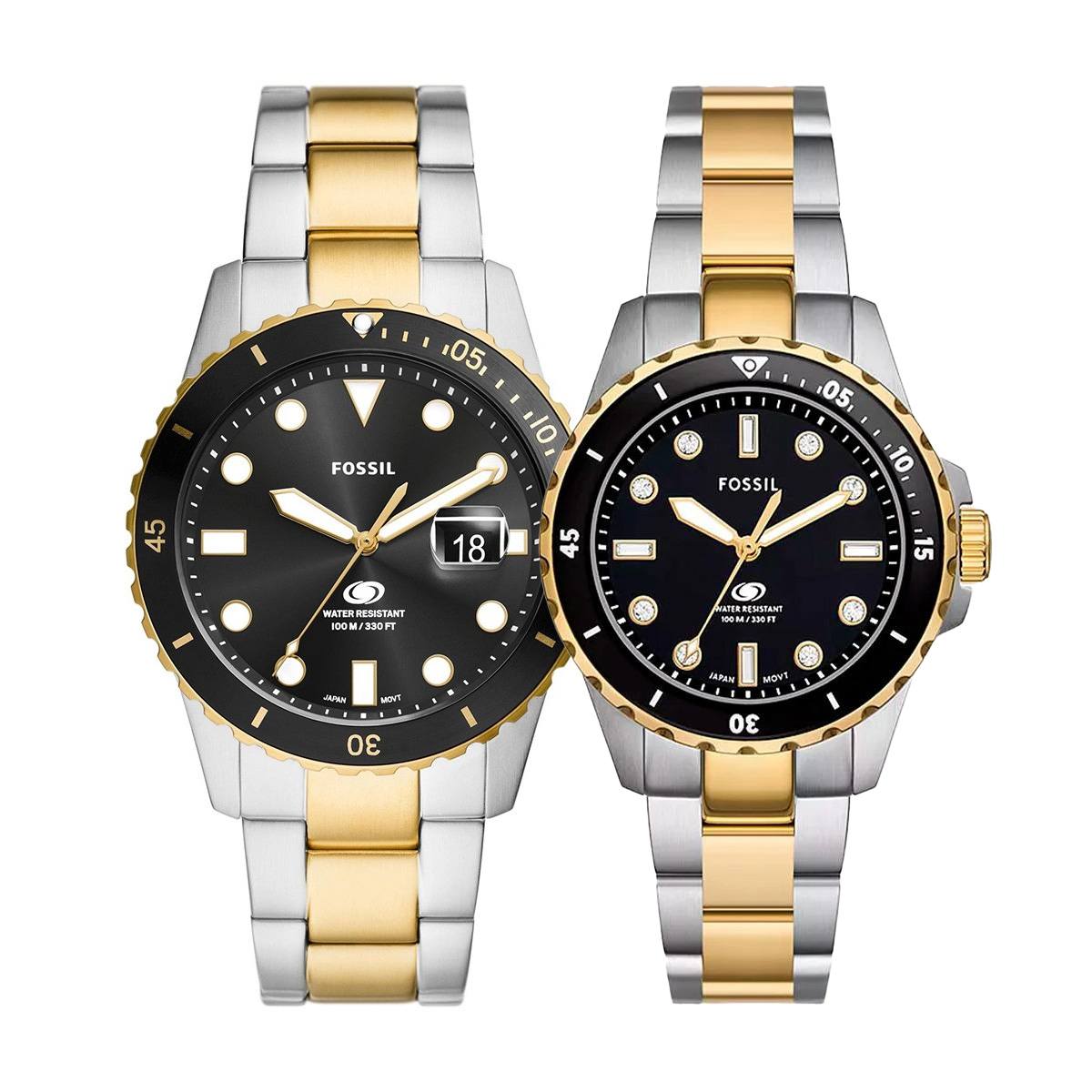 Комплект часовници за двойки Fossil Blue Dive FS6031-ES5349
