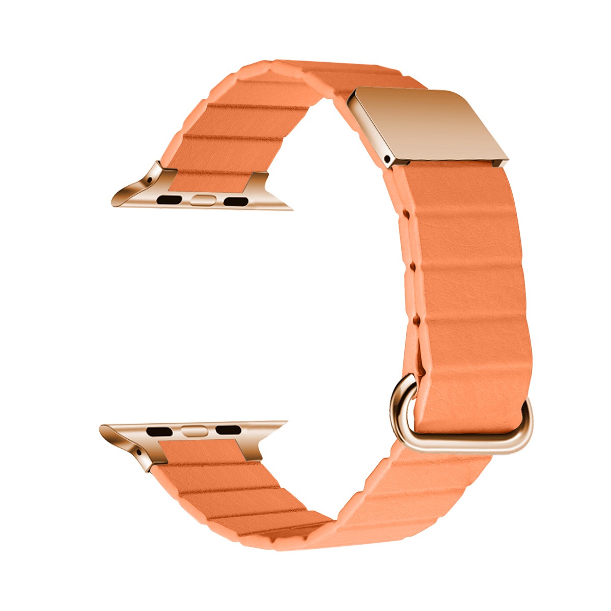 Кожена каишка за Apple Watch 38/40/41 мм, оражнева