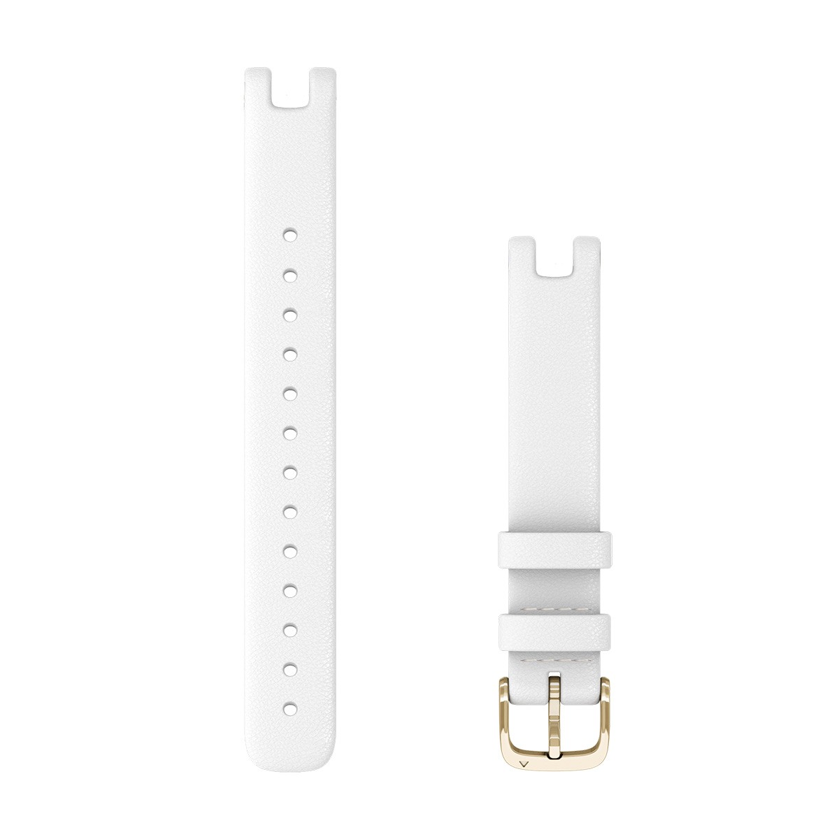 Кожена каишка Garmin Lily, 14 мм, бяла, 010-13068-A3