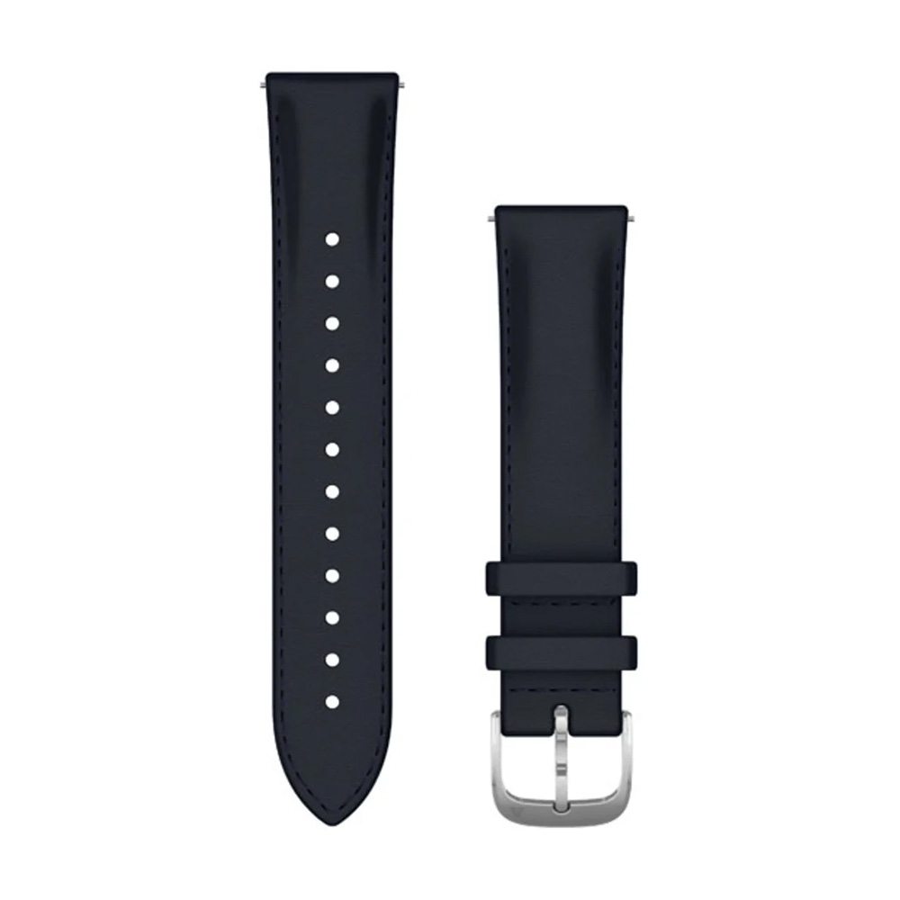 Кожена каишка Garmin Quick Release, 20 мм, тъмносиня, 010-12924-20