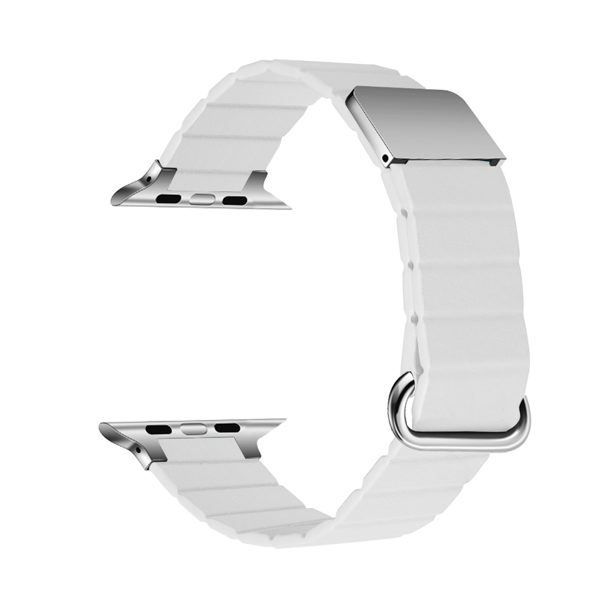 Кожена каишка за Apple Watch 38/40/41 мм, бяла