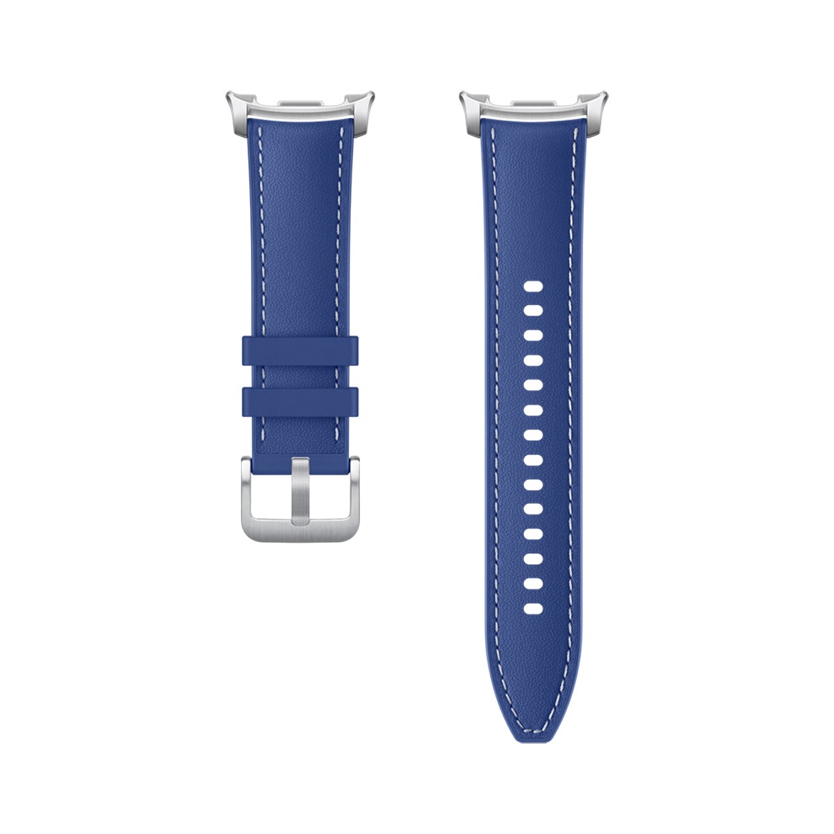 Хибридна каишка от кожа и силикон за Samsung Galaxy Watch 8, S/M/L, синя, ET-SLL50LNEGEU
