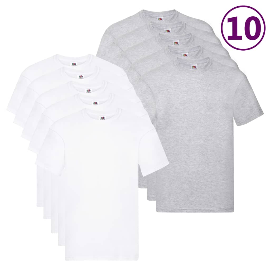 Fruit of the Loom Оригинални тениски, 10 бр, 3XL, памук