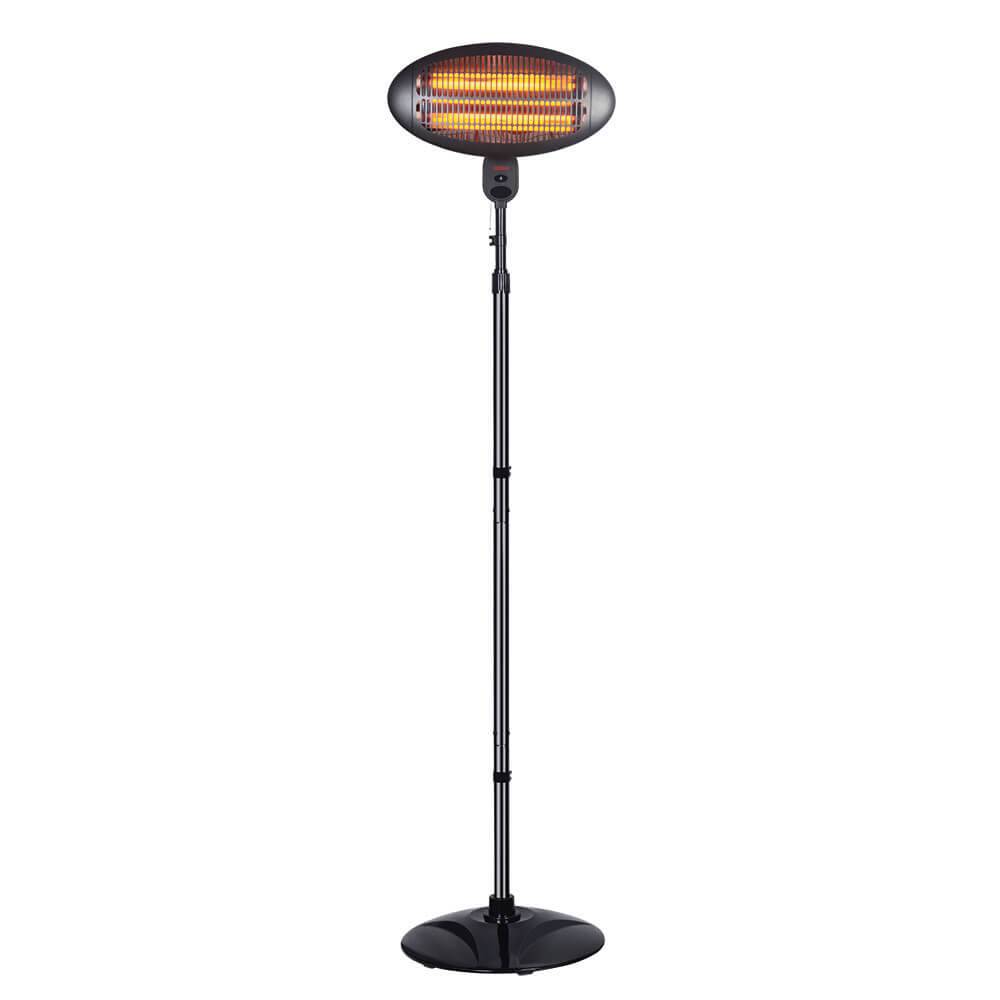 Кварцова печка Termomax TOX25B, 2000W, Стояща, 3 степени, Защита IP 34, Черен