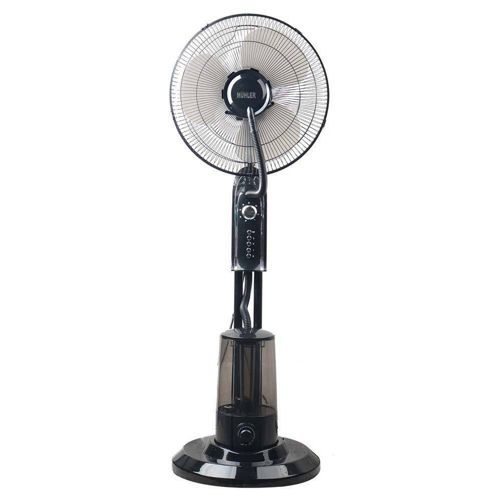 Вентилатор 16" Muhler MF-1677/MF-1609RC, водна мъгла, до 8 ч., 75 W