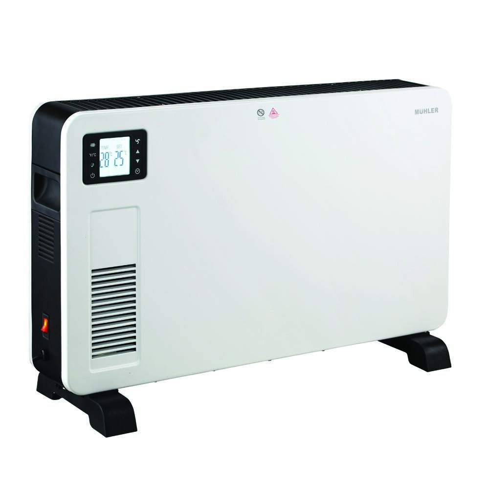 Печка конвекторна Muhler MPH-2332D, 2300W, Wi-Fi управление, 3 степени, LCD дисплей, Дистанционно, IP20 защита, Бял