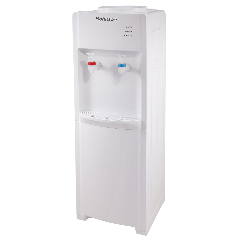 Диспенсър за вода Rohnson R-9708, 550W, Термостат, Компресорно охлаждане, Защита от претоварване
