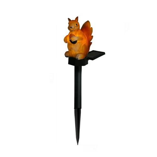 LED Соларна лампа във формата на Катеричка Rila Crafts, Сензор за здрач, IP44, До 8 часа