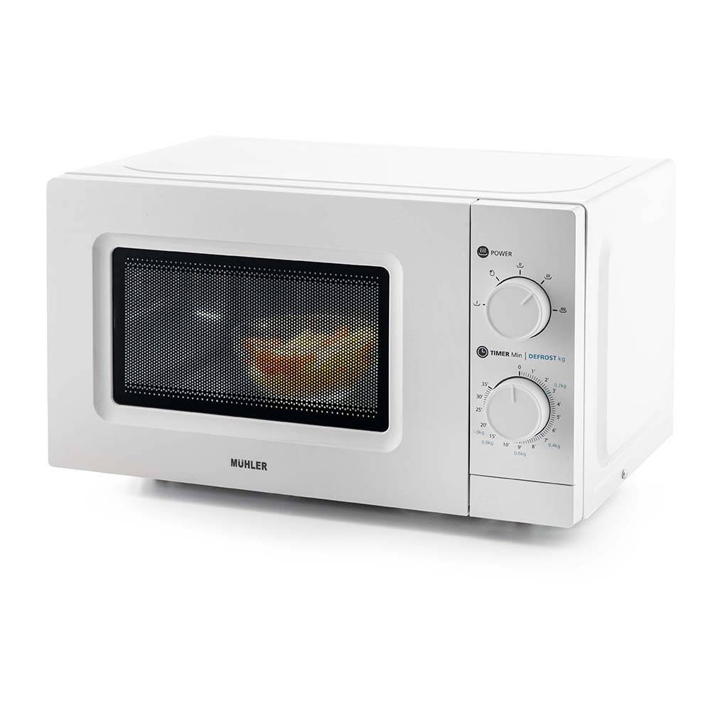 Микровълнова фурна MUHLER MO-5009 20L, бяла, механична