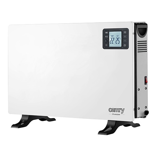 Конвектор Camry CR 7739, 2000W, LCD дисплей, Дистанционно управление, Функция TURBO, 3 степени, Таймер, Термостат, Бял