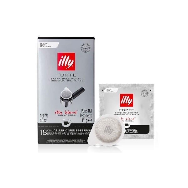 Хартиени капсули Illy forte, ESE моно дози, 18 бр, 100% Арабика, Интензитет 9