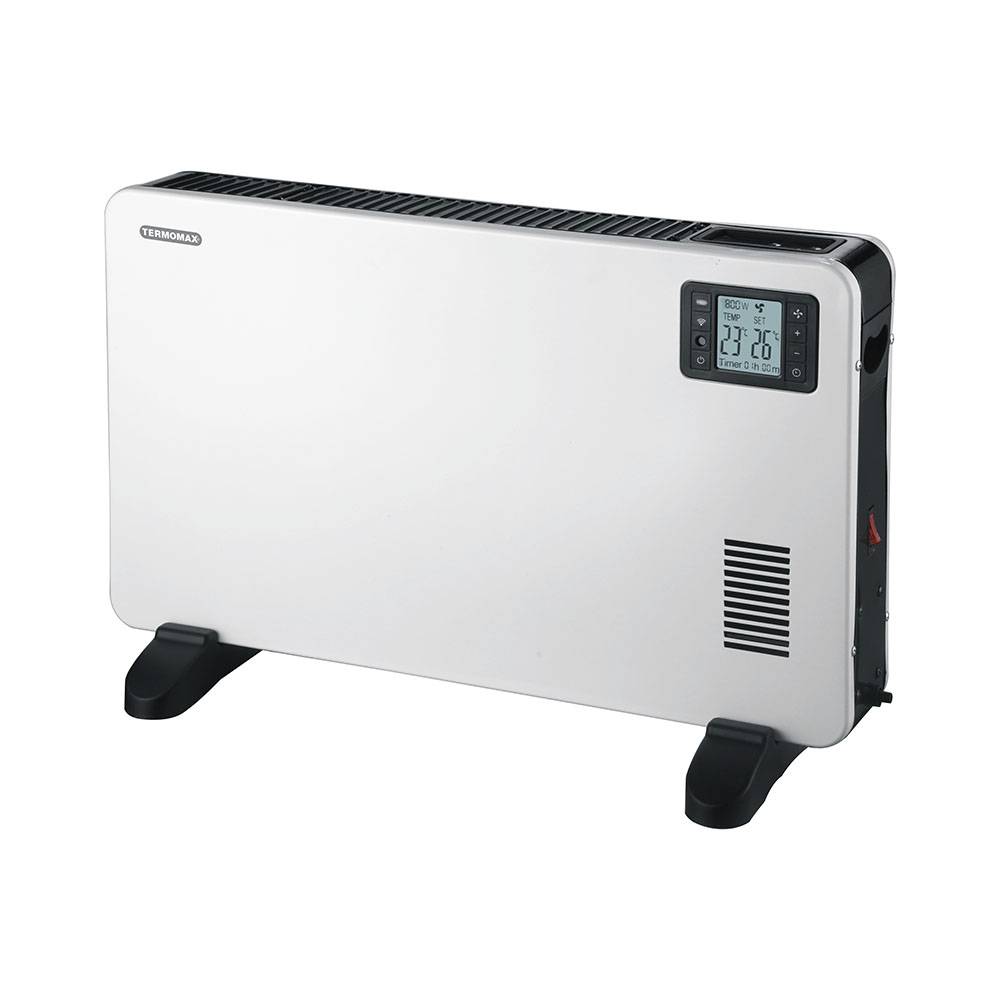 Конвекторна печка Termomax TR2000, 2000W, 3 степени, Wi-Fi функция, Турбо, LCD дисплей, Дистанционно, Таймер, Бял