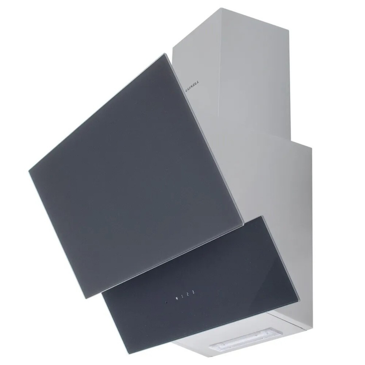 Абсорбатор Luxell DA6-835, 142 W, 650 m3/h, 3 скорости, Стъклен панел, Дистанционно управление, Сензорно управление, Сив