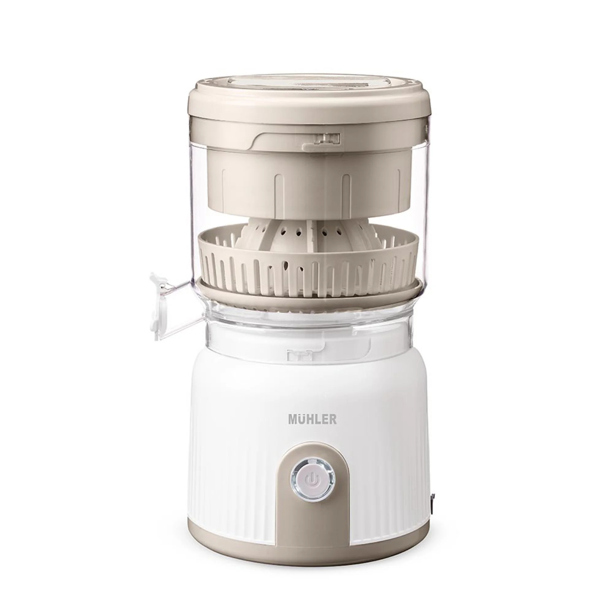 Цитрус Преса Muhler MJ-9022, 90W, 2 конуса, Самоизстискваща система, Бял