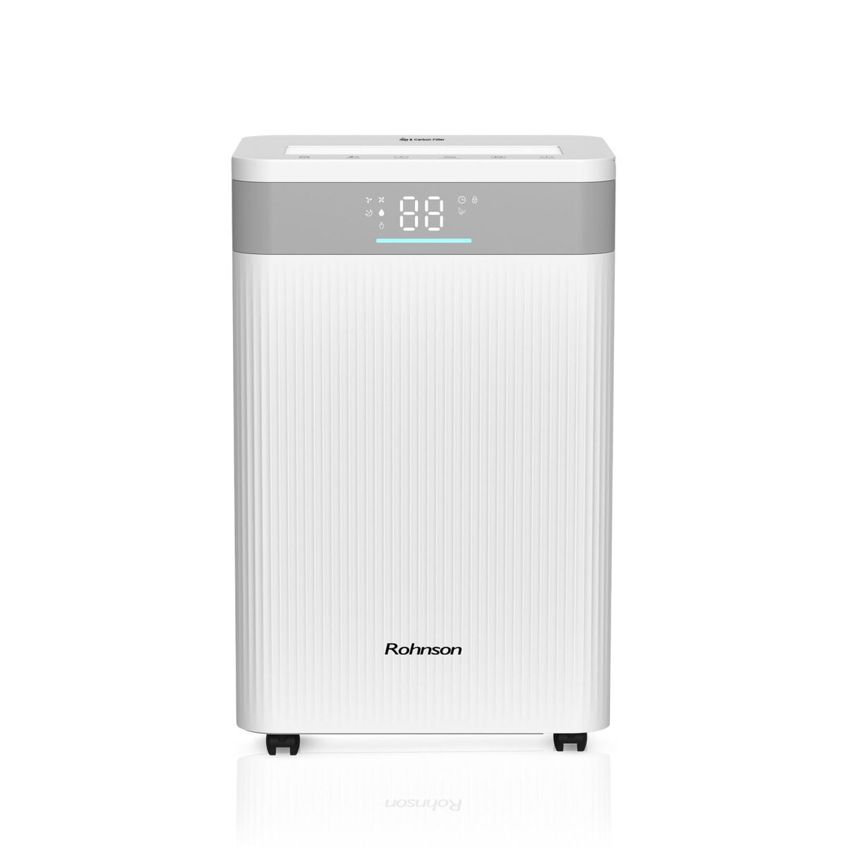 Влагоабсорбатор Rohnson R-91620, 330W, До 120 m², 4.5L, 20L/24H, Таймер, Анти-фрийз система, Бял